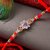 Floral Pattern Stones  Beads Rakhi