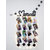 Khush Its Amazing Wooden Hanging Moments 4 Star With Squre Heart Hanging Up Down LED Light Photo Display Picture Frame D