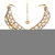Alloy Gold-plated Jewel Set  (White, Gold)