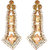 Alloy Gold-plated Jewel Set  (White, Gold)
