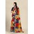 Sharda Creation Multicolor Georgette Printed Saree With Blouse