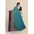 Sharda Creation Green Georgette Printed Saree With Blouse