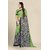 SVB Saree Green Georgette Printed Saree With Blouse