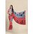 SVB Saree Red Georgette Printed Saree With Blouse