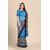 SVB Saree Blue Georgette Printed Saree With Blouse