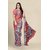 SVB Saree Red Georgette Printed Saree With Blouse