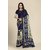 SVB Saree Blue Georgette Printed Saree With Blouse