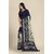 SVB Saree Blue Georgette Printed Saree With Blouse