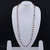 Rudraksh Mala with silver platad Chain For Women And Girls