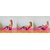 House of Quirk Yoga Bands xercise Stretch Perfect for Tone Legs Ankle Arms Thigh Gym - Red