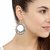 SGM Fashion Mirror Afghan Earrings For Girls and Women -Silver (SGE-023)