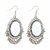 SGM Fashion Mirror Afghan Earrings For Girls and Women -Silver (SGE-023)
