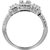 Silvero Sterling Silver Emerald Zircon Rhodium Plated Ring