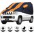 Allextreme MTZ5003 Car Body Cover Compatible with Mahindra TUV300  Body Protection (Navy Blue  Orange with Mirror)
