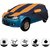 Allextreme MVK5003 Car Body Cover Compatible with Mahindra Verito  Body Protection (Navy Blue  Orange with Mirror)