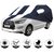 Allextreme TCB5005 Car Body Cover Compatible with Toyota Innova Crysta  Body Protection (Navy Blue  White with Mirror)