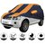Allextreme LRB5003 Car Body Cover Compatible with Land Rover  Body Protection (Navy Blue  Orange with Mirror)