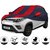 Allextreme MKB5004 Car Body Cover Compatible with Mahindra KUV100  Body Protection (Navy Blue  Red with Mirror)