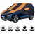 Allextreme TSY5003 Car Body Cover Compatible with Tata Safari  Body Protection (Navy Blue  Orange with Mirror)