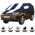 Allextreme TRY5005 Car Body Cover Compatible with Tata Safari Storme  Body Protection (Navy Blue  White with Mirror)