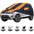 Allextreme MXG5003 Car Body Cover Compatible with Mahindra XUV 300  Body Protection (Navy Blue  Orange with Mirror)