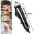 QK Waterproof Professional Corded Beard Mustache Hair Trimmer Hair Clipper Razor (0.8mm to 12mm Trimming Range D