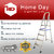 Home Day Regular 6 Step Foldable, Silver Aluminium Ladder with Platform