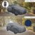 Allextreme AK7004 Car Body Cover with Maruti Suzuki Alto K10 Custom Fit Body Protection (Grey with Mirror)