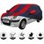 Allextreme DM5004 Car Body Cover with Daewoo Matiz Custom Fit Body Protection (Navy Blue  Red with Mirror)