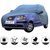 Allextreme HX5001 Car Body Cover with Hyundai Santro Xing Custom Fit Body Protection (Blue with Mirror)