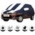 Allextreme ME5005 Car Body Cover with Maruti Suzuki Estilo Custom Fit Body Protection (Navy Blue  White with Mirror)
