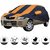 Allextreme MA5003 Car Body Cover with Maruti Suzuki Alto Custom Fit Body Protection (Navy Blue  Orange with Mirror)