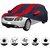 Allextreme TIS5004 Car Body Cover with Tata Indigo Custom Fit Body Protection (Navy Blue  Red with Mirror)