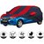 Allextreme MCU5004 Car Body Cover with Maruti Suzuki Celerio Custom Fit Body Protection (Navy Blue  Red with Mirror)