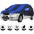 Allextreme SF5002 Car Body Cover with Skoda Fabia Custom Fit Body Protection (Navy Blue  Blue with Mirror)