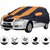 Allextreme SF5003 Car Body Cover with Skoda Fabia Custom Fit Body Protection (Navy Blue  Orange with Mirror)