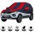 Allextreme TNG5004 Car Body Cover with Tata Nexon Custom Fit Body Protection (Navy Blue  Red with Mirror)