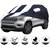Allextreme JCP5005 Car Body Cover with Jeep Compass Custom Fit Body Protection (Navy Blue  White with Mirror)