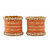 Rijoli- Metal Studded With Velvet Worked and Beads,Gajra Set Glossy Finied Bangle For Women/Girls-(Pack of 42)