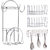 Oc9 Stainless Steel Plate Stand / Dish Rack (Pack of 2) and Chakla Belan Stand and Hook Rail For Kitchen