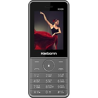KARBONN KX 29 (Dual Sim, 2.4 Inch Display, 3000 Mah Battery) (Black + Grey)
