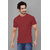 2DUDES Men's Rust Cotton Solid Slim Fit T-shirt