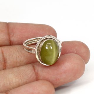 Natural Cat's Eye Stone Ring For Men and Women