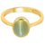 Natural & Unheated Gemstone Cat's Eye Gold Ring