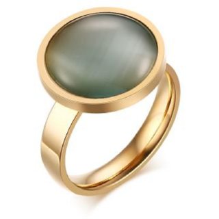 Natural  Genuine Cat's Eye Ring For Women