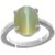 Natural  Unheated Cat's Eye Stone Green Stone Ring
