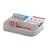 DALUCI Multi Purpose Square Multi Utility First Aid Medical Storage Box with Handle (White, Standard Size)