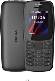 (Refurbished) Nokia 106 (Dual SIM, 1.8 Inch Display, Assorted Color) - Superb Condition, Like New