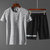 Horse Ringo Cotton Light Grey Solid Round Slim Fit Short Sleeve Men's T-Shirt and shorts