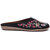 Kiana Women's Embroidered Black Canvas Slip on Closed Toe Bellies
